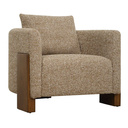 Halligan - Upholstered Accent Chair - Brown