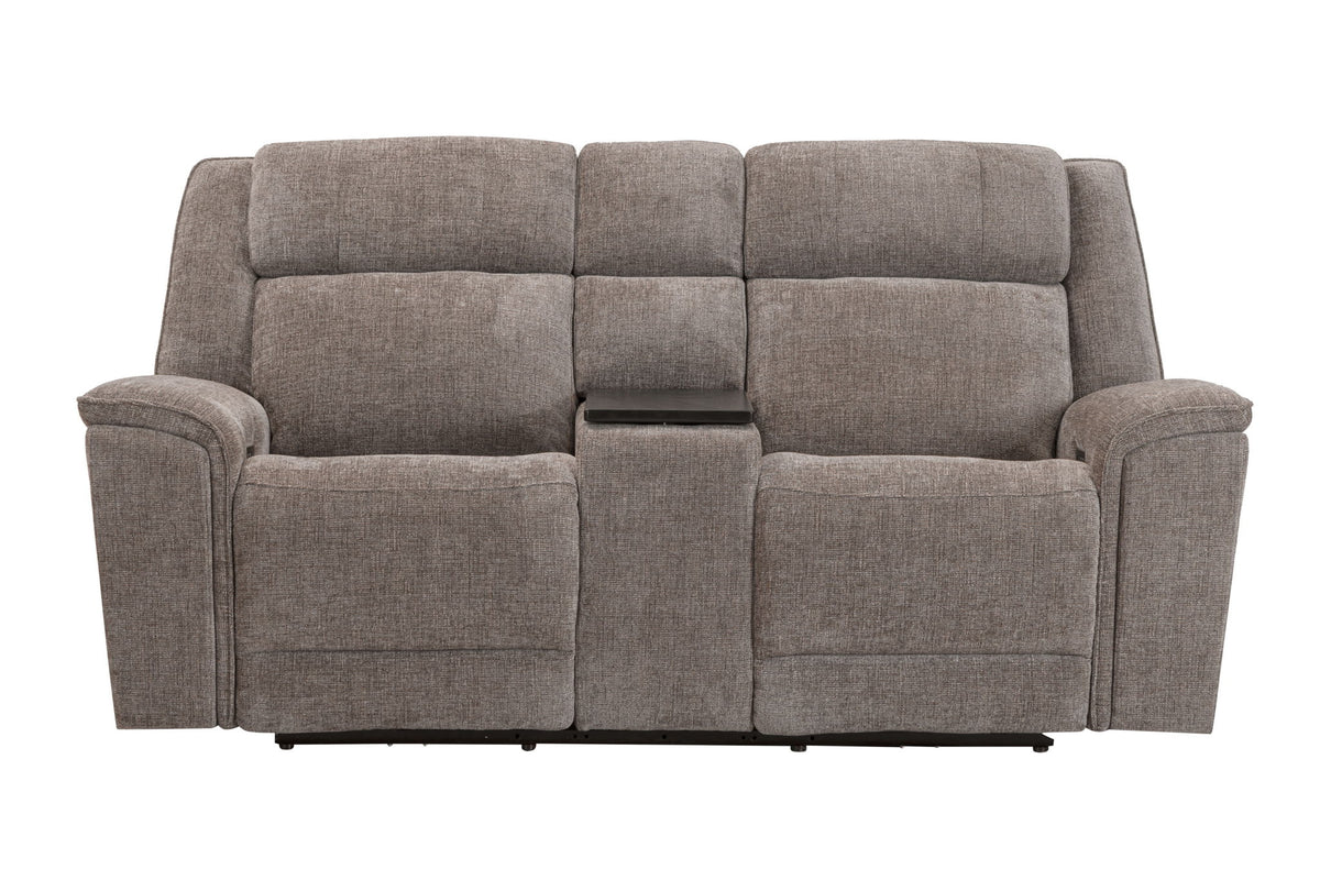 Colton - Power Zero Gravity Console Loveseat With Immersive Audio P3 - Branson Tweed