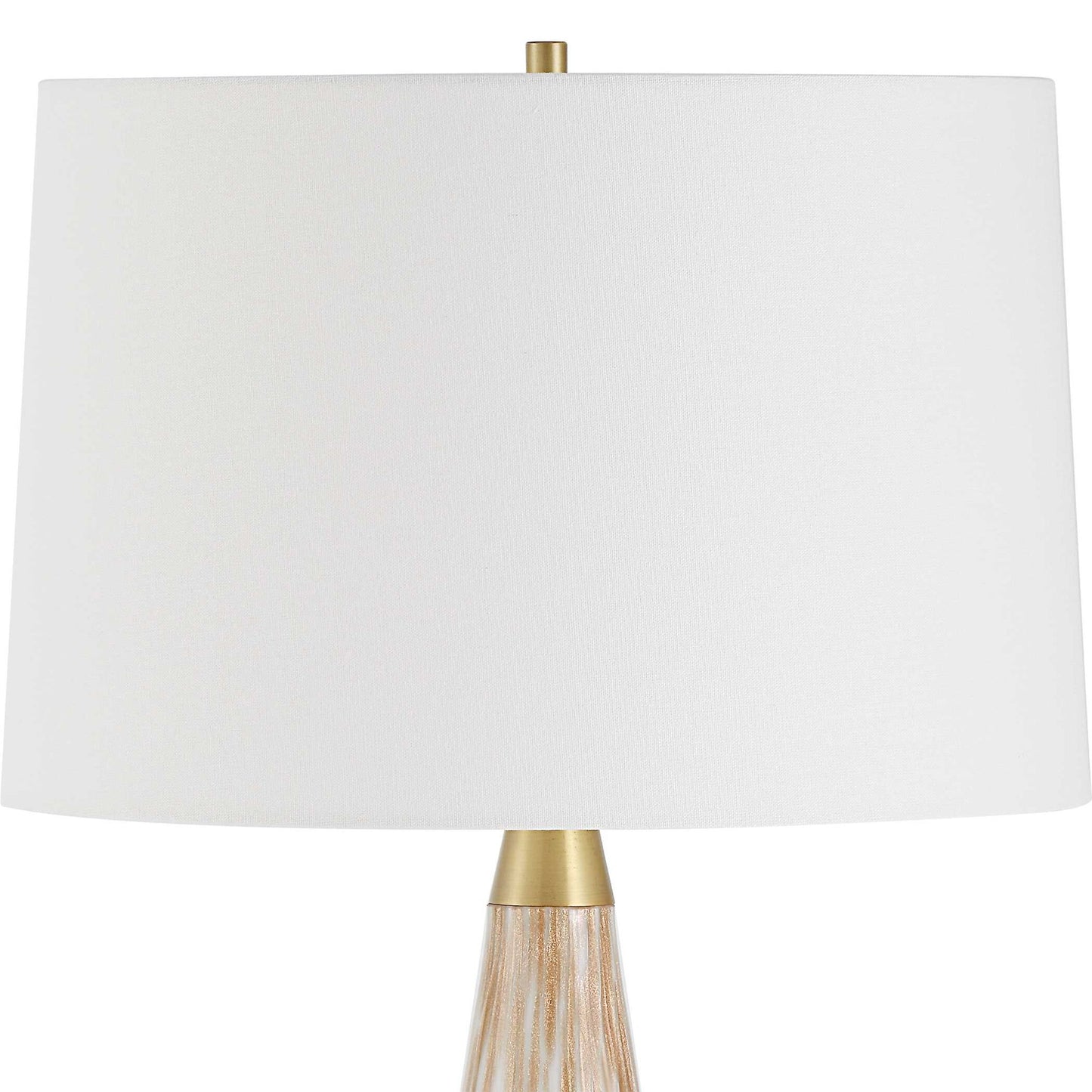 Lyra - Table Lamp - White & Gold