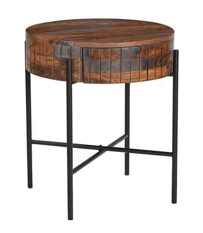 Halifax - End Table - Graystone / Black Powdercoat