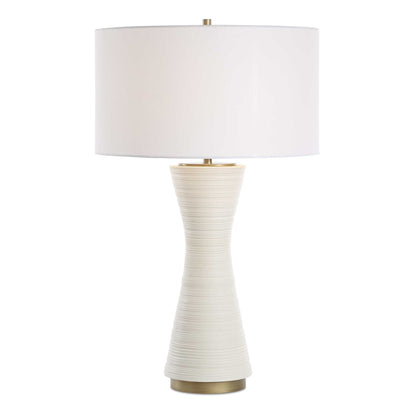 Ridgeline - Matte White Table Lamp - White