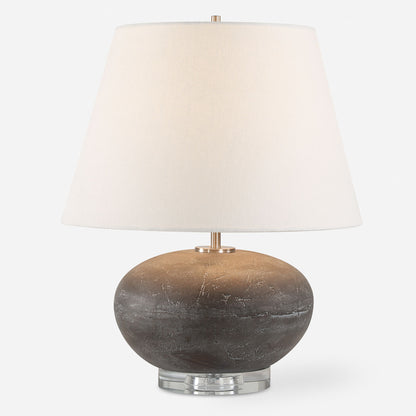 Beckley - Stone Table Lamp - Gray