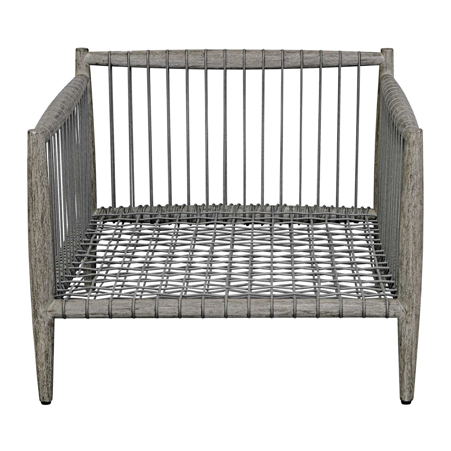 Borneo - Outdoor Lounge Chair - White / Dark Gray
