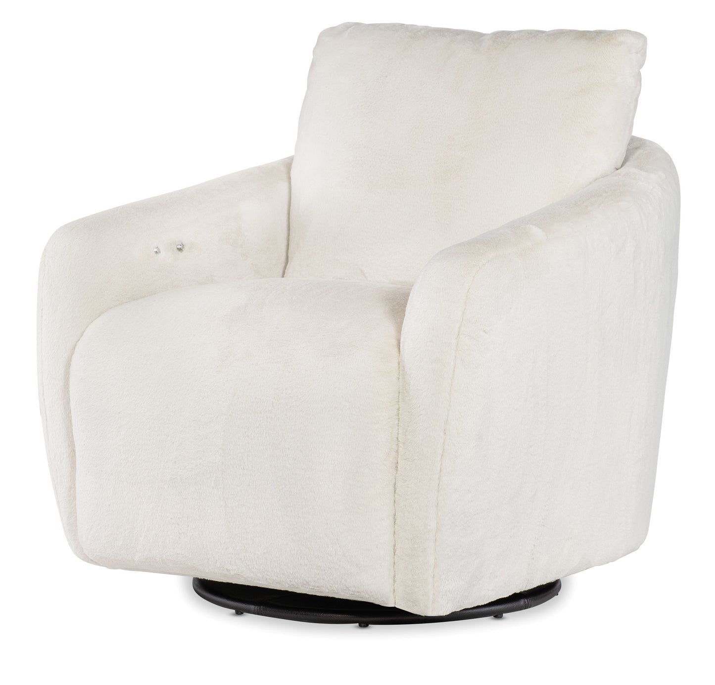 Bonnie - Swivel Chair With Power Footrest - White