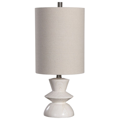 Stevens - Bleached Wood Buffet Lamp - White