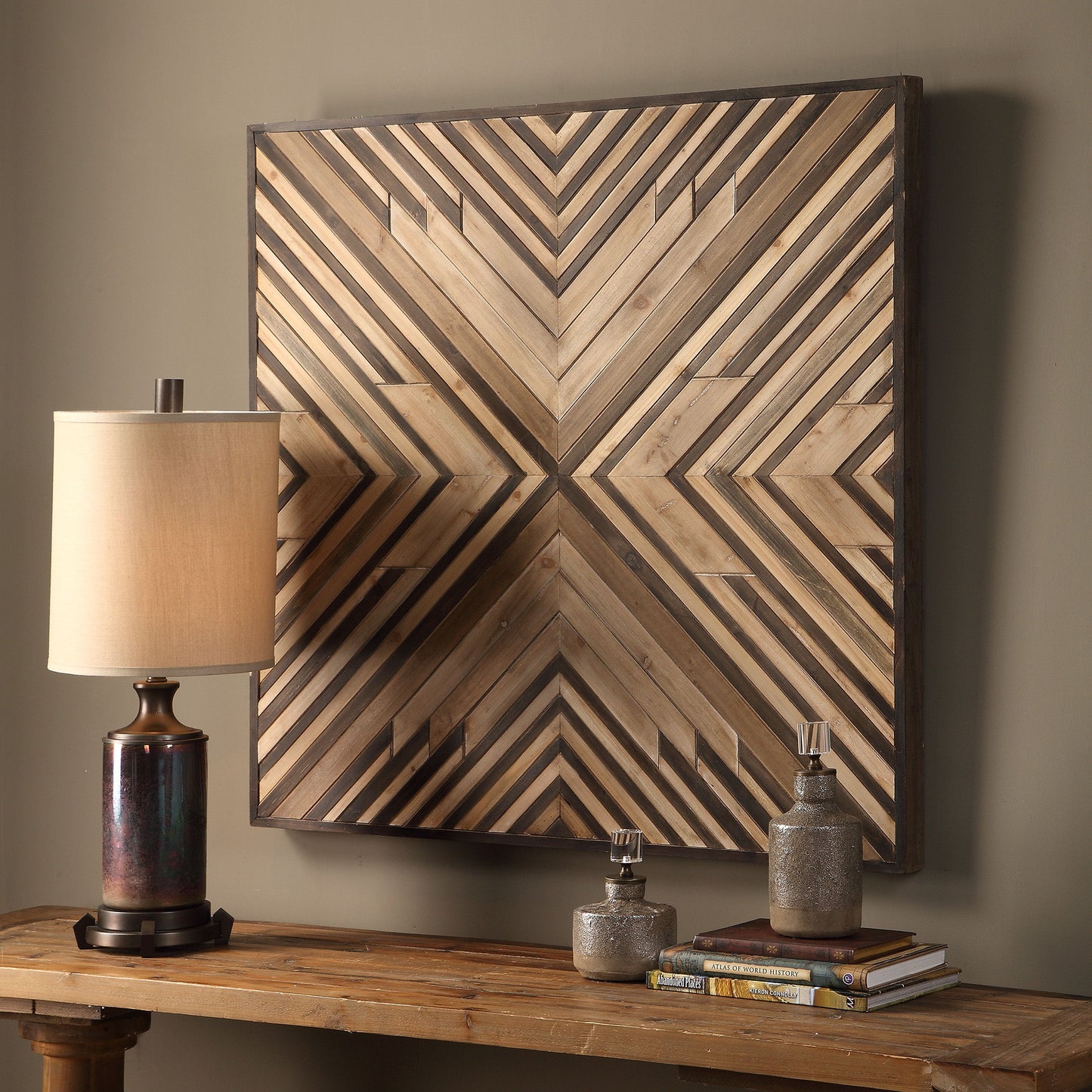 Floyd - Wooden Wall Art - Light Brown