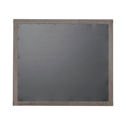 Lakeside Haven - Landscape Mirror - Dark Brown