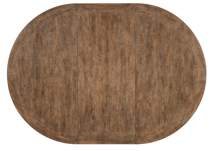 Americana - Round Pedestal Dining Table With One 22" Leaf