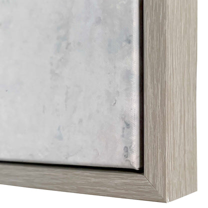 Find Me Here - Abstract Framed Canvas Art - Black / Blue / Brown / Gray / White