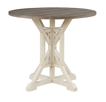 Bar Harbor II - Round Counter Height Dining Table - Cream