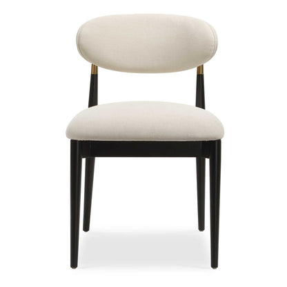 Moxie - Armless Dining Chair (Set of 2) - Black / Off White