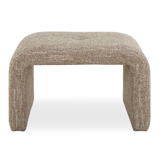 Leora - Upholstered Modern Small Bench - Brown