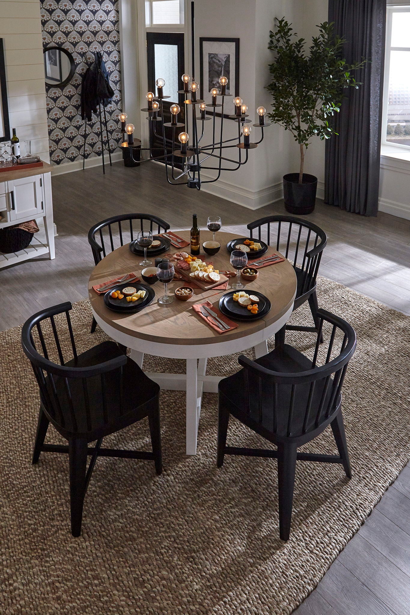 Americana Modern Dining - Dining Barrel Chair (Set of 2) - Black