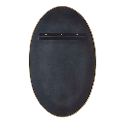 Ellis - Beaded Oval Mirror - Brass