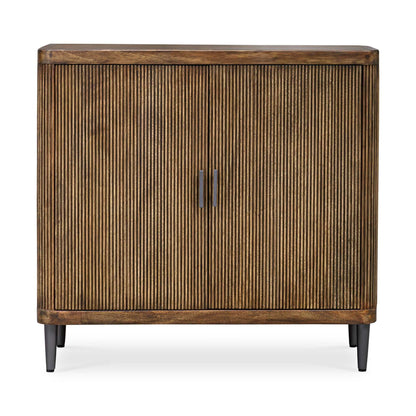 Pinstripe - 2 Door Cabinet - Dark Brown