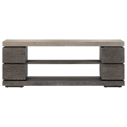 Piedmont - 84'' TV Console - Charcoal / Ash