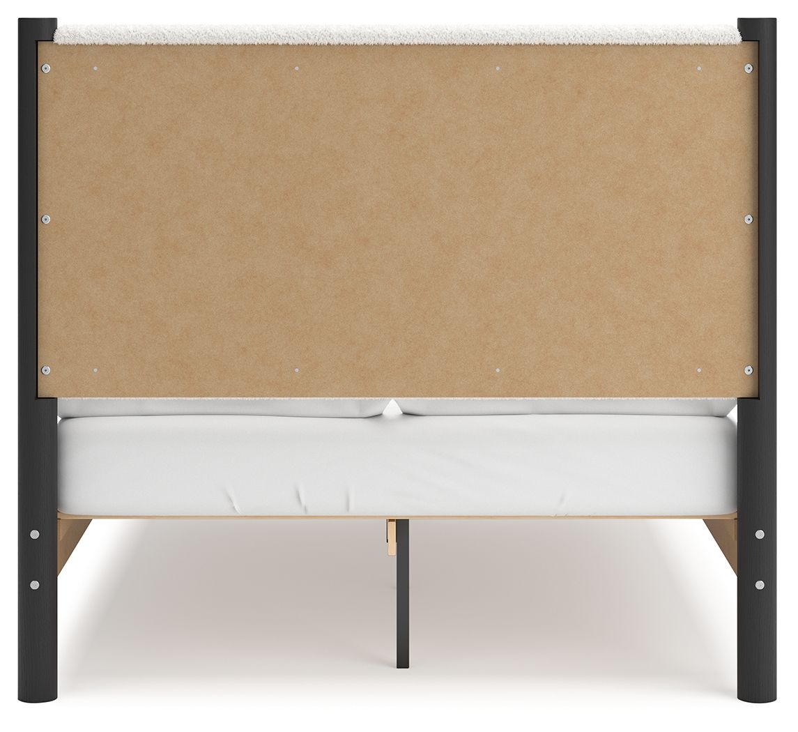 Cadmori - Upholstered Panel Bed