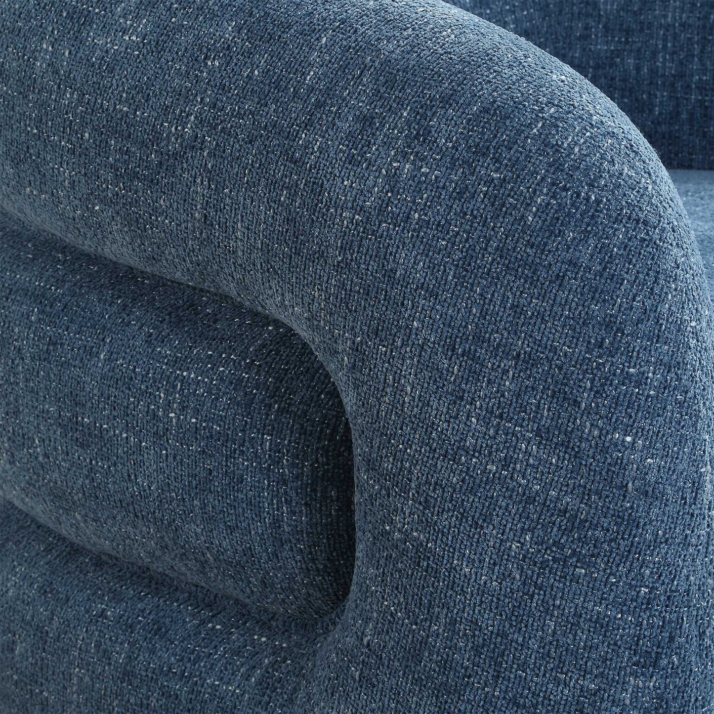 Junie - Swivel Barrel Chair - Blue