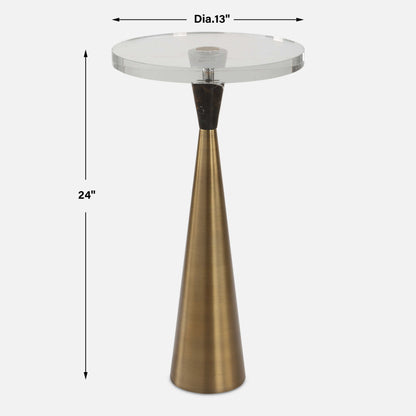 Holton - Accent Table - Tapered Brass
