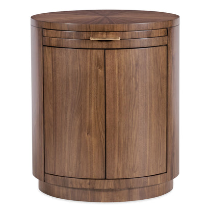 Eleana - Round Nightstand - Medium Wood