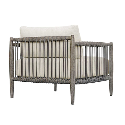 Borneo - Outdoor Lounge Chair - White / Dark Gray