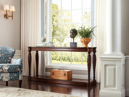 Charleston - Wood Traditional Console Table - Dark Brown