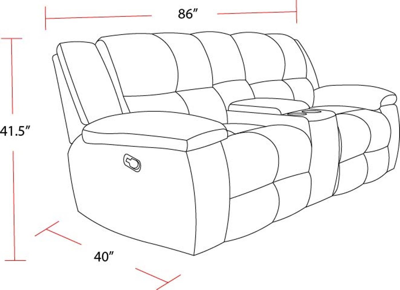 Buster - Manual Glider Reclining Sofa Set
