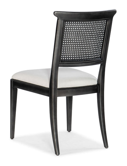 Charleston - Upholstered Seat Side Chair (Set of 2) - Black / Gray