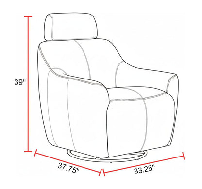 Miles - Swivel Gliding Accent Chair