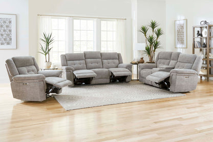 Richland - Power Reclining Sofa - Bristol Gray