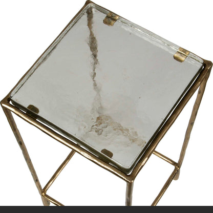 Ovard - Antiqued Accent Table - Bronze