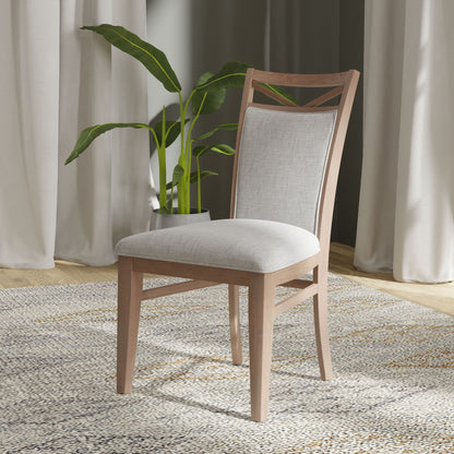 Americana Modern Dining - Upholstered Dining Chair (Set of 2) - Cotton White