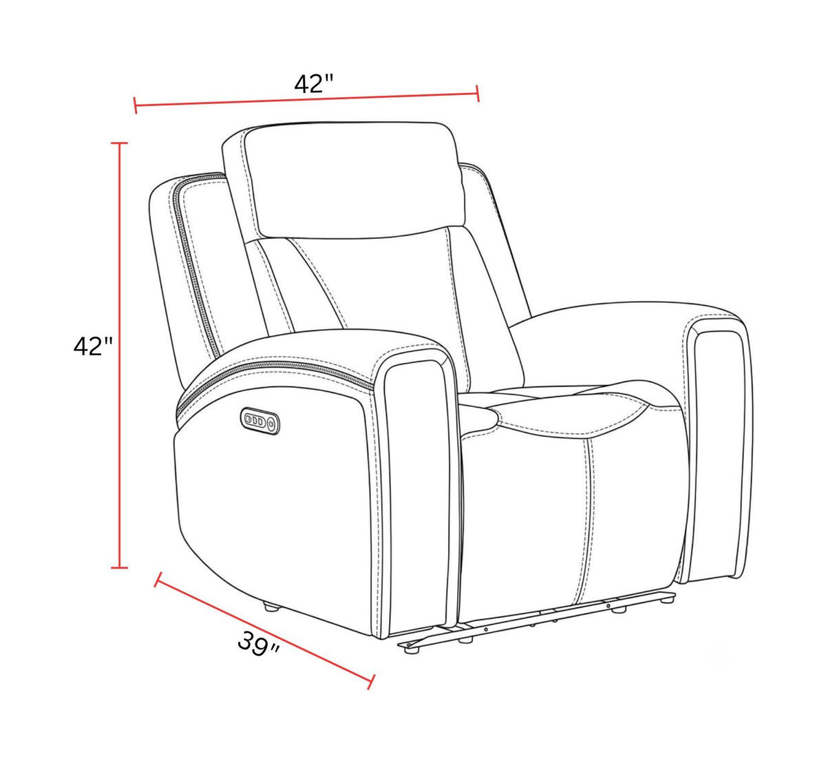 Maveric - Power Zero Gravity Recliner P3 - Bette Lapis