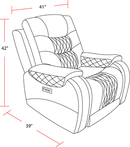 Outlaw - Power Reclining Sofa And Recliner - Stallion