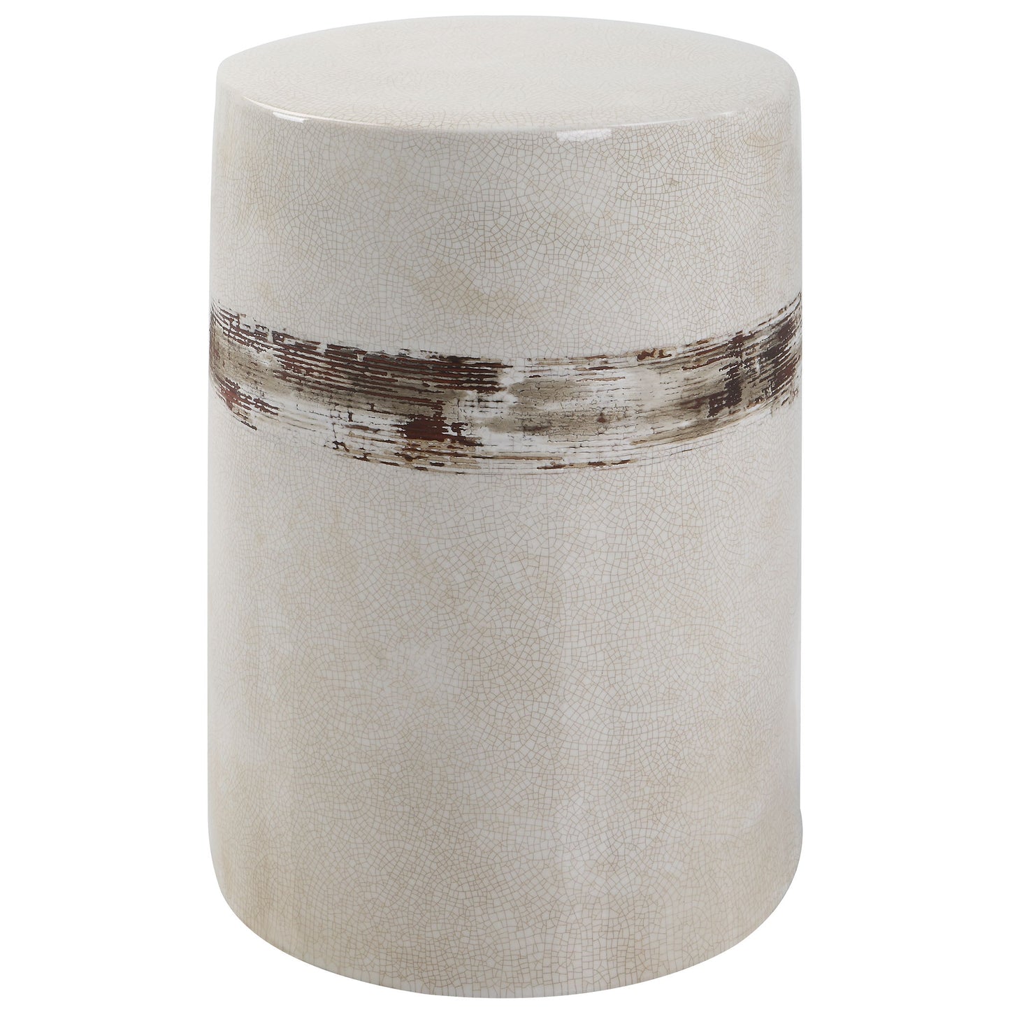 Comanche - White Ceramic Garden Stool