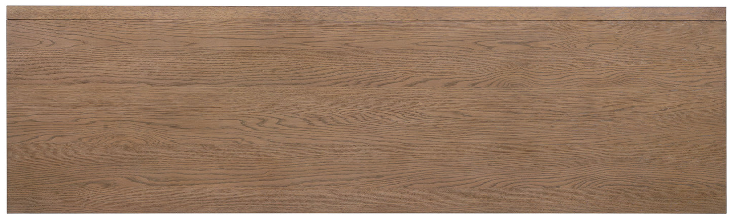 Sonnet - Eight-Drawer Dresser - Dark Gray / Light Brown
