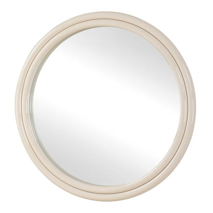 Florian - Warm White Round Mirror - White