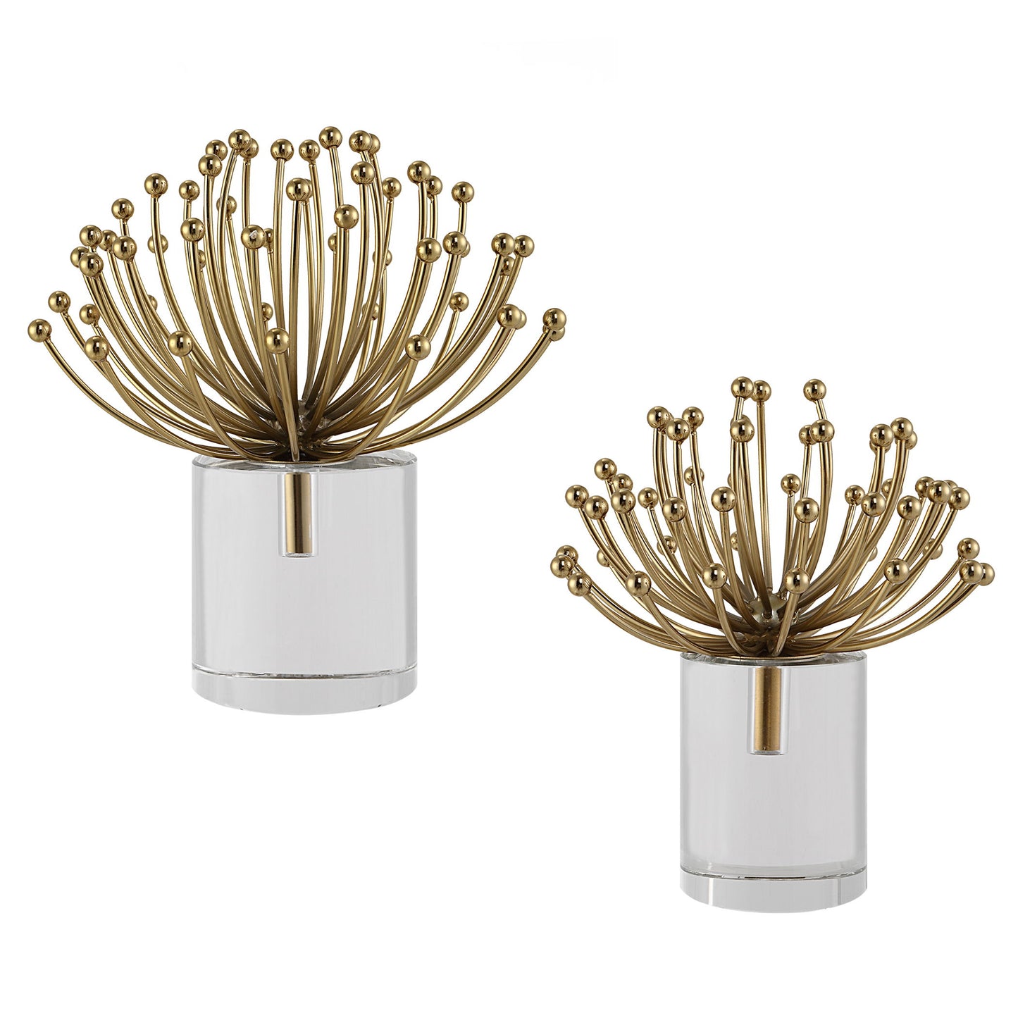 Aga - Modern Sculptures (Set of 2) - Gold