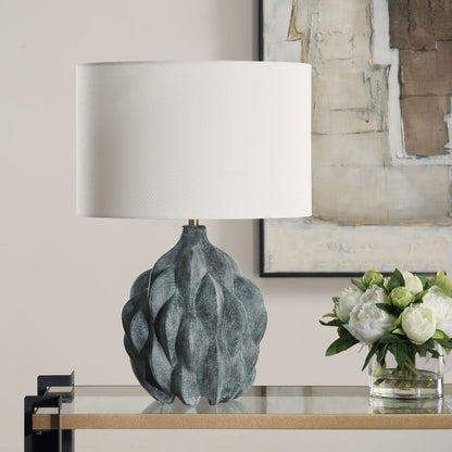 Whitecap - Ceramic Table Lamp - Gray