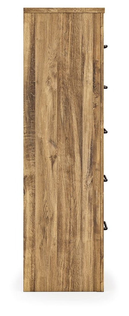 Maystonna - Five Drawer Chest - Brown