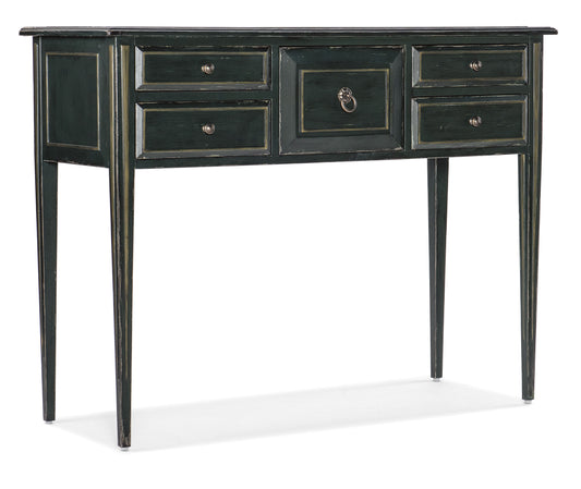 Charleston - Five-Drawer Console Table - Dark Green