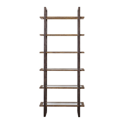 Olwyn - Industrial Etagere - Dark Brown