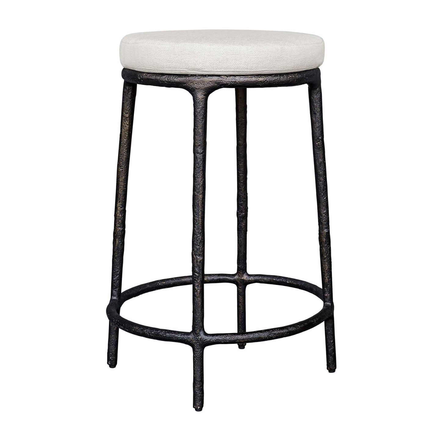 Thayer - Outdoor Counter Stool - Black / White