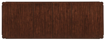 Charleston - Rectangle Leg Dining Table With 2-22" leaves - Dark Brown