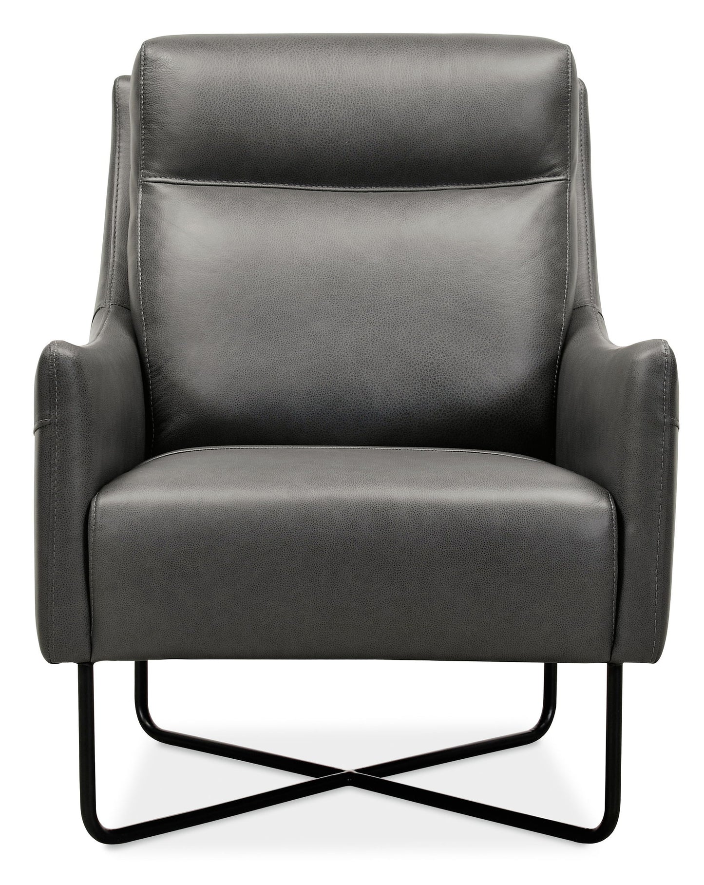 CC - Efron Club Chair With Black Metal Base