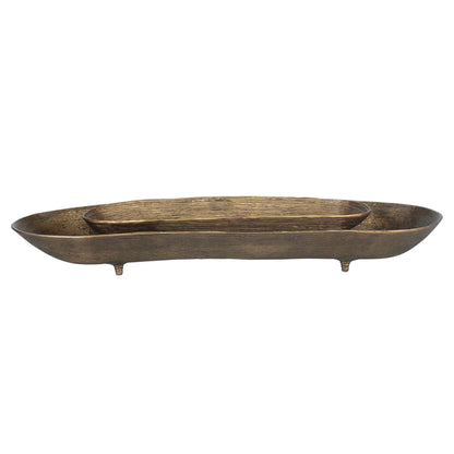 Stratum - Oval Bowls (Set of 2) - Brass