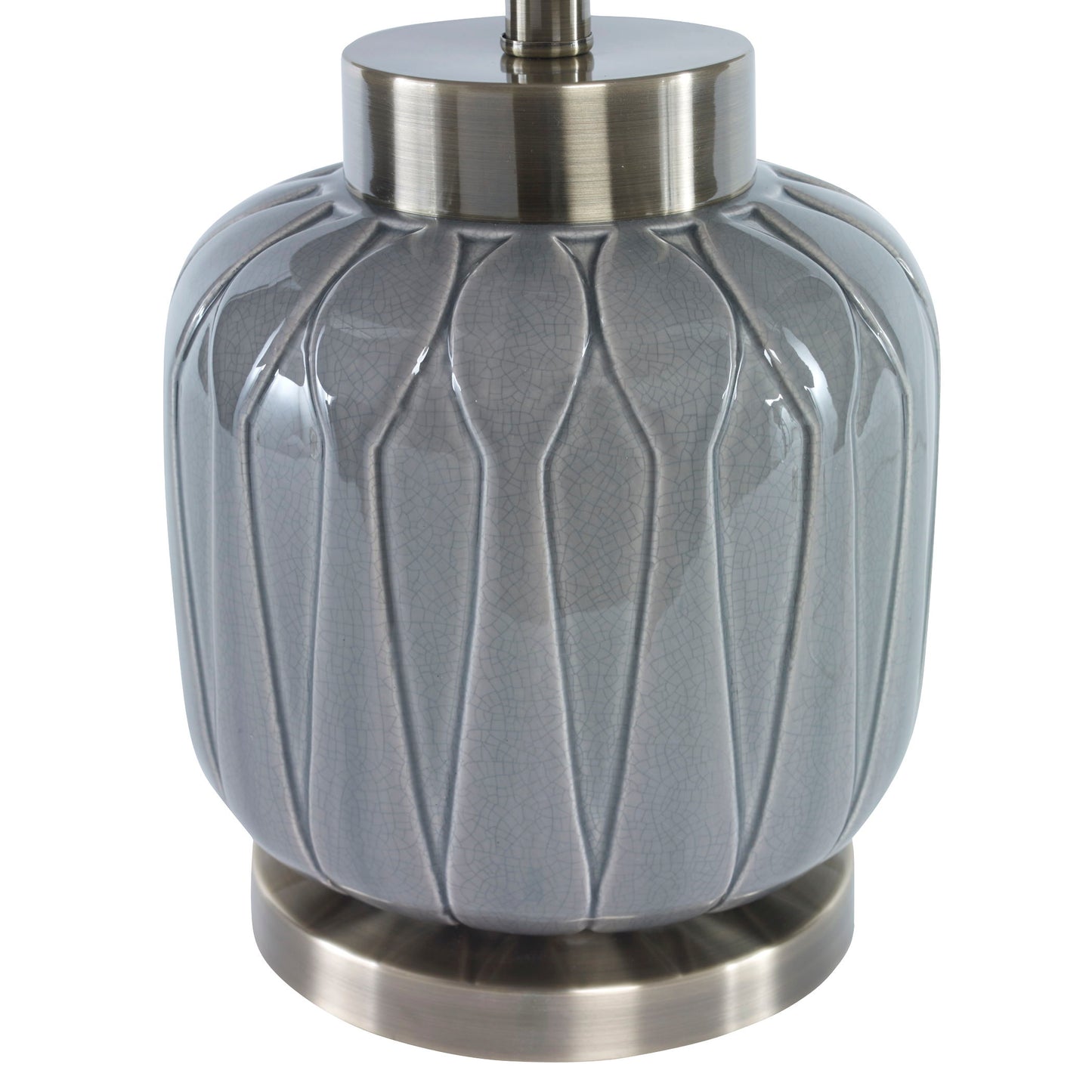 Zahlia - Ceramic Lamp - Aged Gray