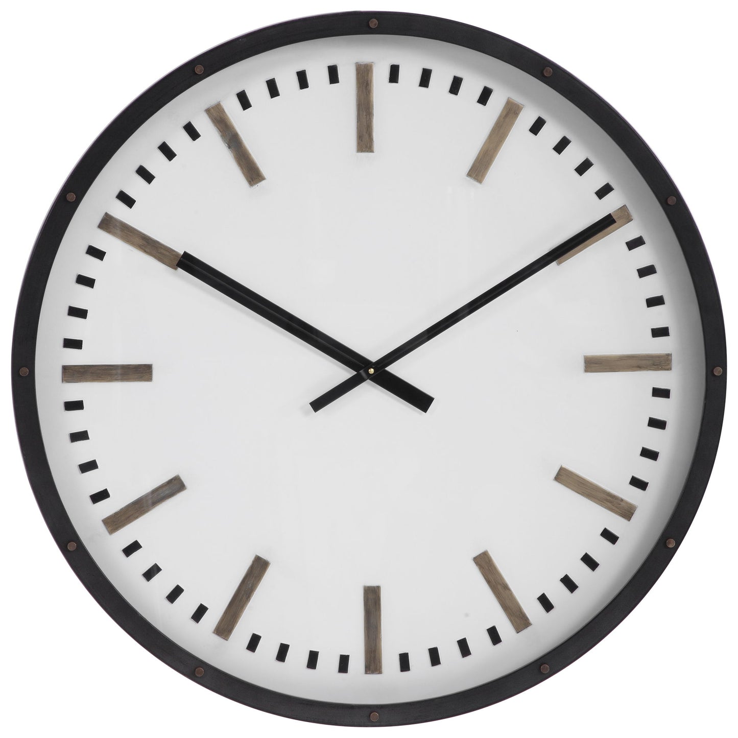 Fleming - Large Wall Clock - Black