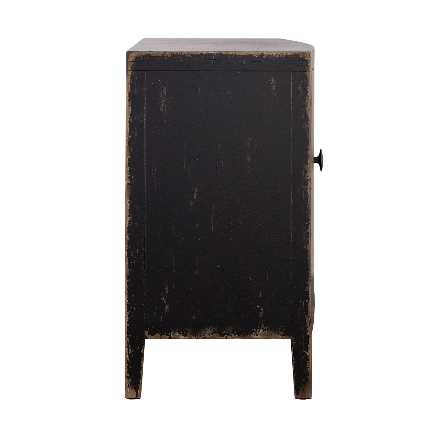 Gibson - Four Door Credenza - Coal / Brown