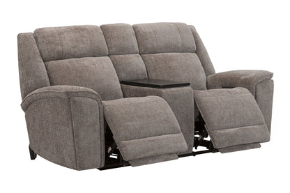 Colton - Power Zero Gravity Console Loveseat With Immersive Audio P3 - Branson Tweed